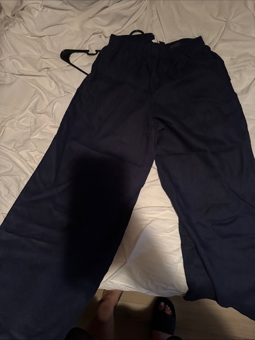 H&M Navy Wide-Leg Women's Pants